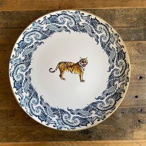 William Sonoma Raj Palace Thai Tiger Dinner Plates.